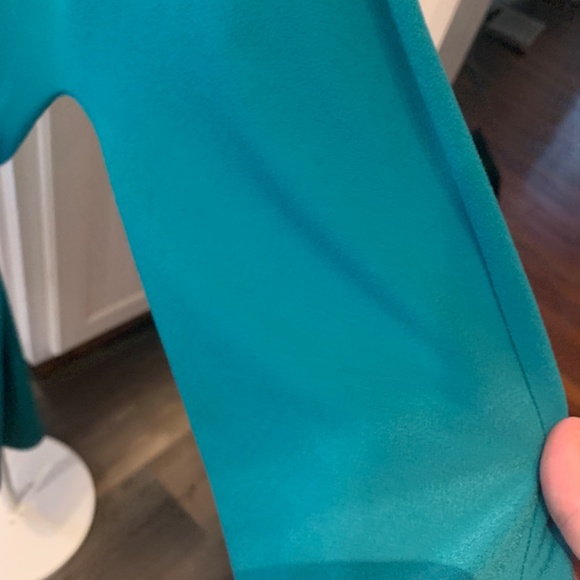 AnnTaylor jade green belted dress. Worn a‎ couple of times - Picture 3 of 5